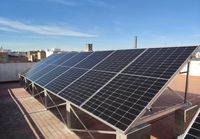 7 paneles 30º elevados sur